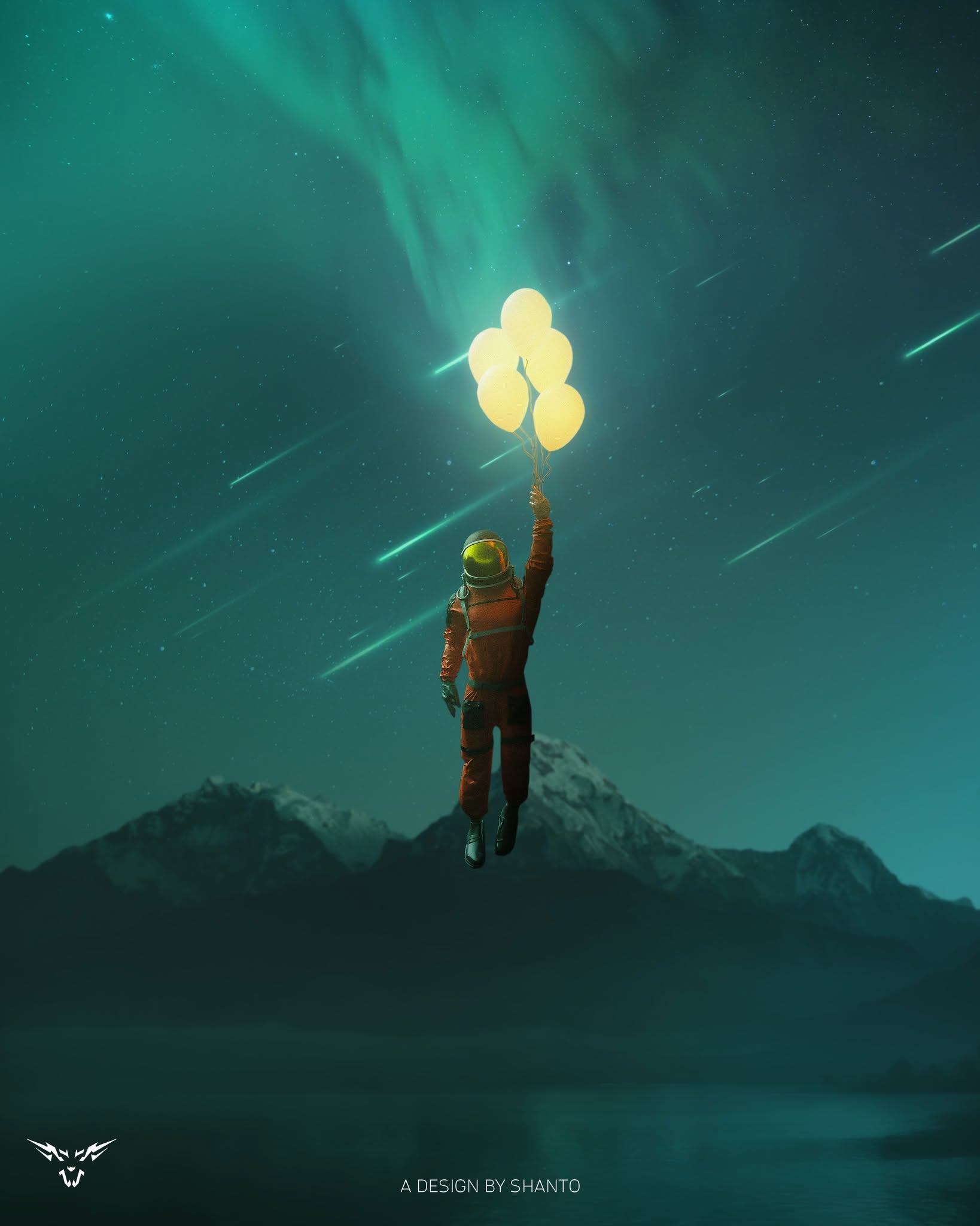 Aurora Lift space fantasy poster